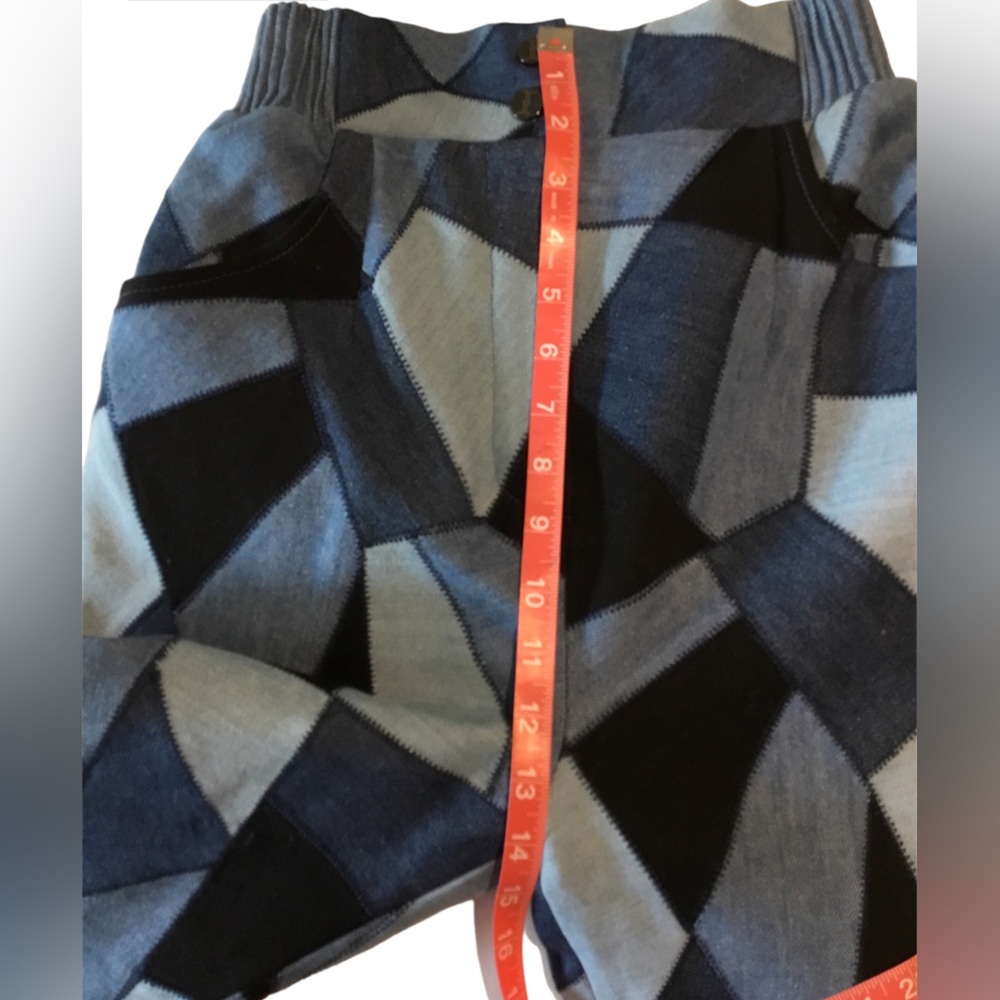 Patchwork denim pants| Epuzer patchwork Albite ankle pants Size S - Picture 7 of 7